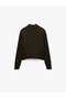 Soft Textured Stand Collar Long Sleeve Knitwear Sweater - 2