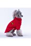 Red Wow Embroidered Stretchy Cat Dog Sweatshirt - Cat Dog Outfit - 4