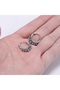 Beaded Design Hoop Threadable 316L Stainless & Tarnish-Free Steel Earrings Pair - 7