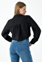 Women's Double Pocket Tie Detail Shirt Black - 25Y 34142-1 - 4