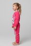 Printed Vibrant Pink Children's Tracksuit Set (3-6 Years) - 2