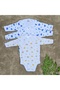 3-Piece Long Sleeve Baby Boys and Girls Bodysuit with Snap Fasteners Cotton Romper - 2