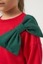 Christmas Outfit with Glittery Tulle Skirt for Girls, Red Top and Bottom Set - 6