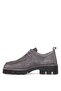 25390508K Women's Genuine Leather Casual Shoes Gray - 3