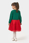 Glittery Tulle Girl's New Year's Dress in New Year's Green - 2