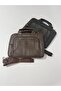 2 Compartments Real Leather Bag Shoulder Bag Briefcase Laptop Bag 23X33Cm - 3