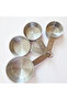 Stainless Steel 4-Piece Set of 4 Different Sizes of Solid Measuring Spoons - 2