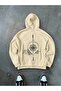 -Men's Compass Printed Sweatshirt 3-Thread Quality Fabric Oversize Cut - 3