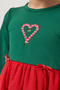 Glittery Tulle Crown Gift Christmas Dress for Girls Christmas Green - 5