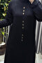 Women's Clothing Plus Size Rivet Decorated Long Dress - 8