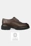 Men's Brown Genuine Natural Leather Size 39-45-46 Lace-Up Oxford Shoes - 2