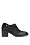 2512708K Women's Genuine Leather Classic Heeled Shoes Black