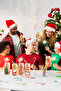 Bamboo Lid Cup with Straw Glass Cup with Straw Jar Cup Santa Claus 1 Piece Durable 550 ml - 5