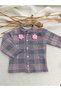 Plaid Pearl Baby Girl Children's Jacket, Pants, T-Shirt 3 Piece Set - 2