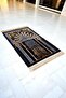 Gold Mihrab Velvet Prayer Rug Children's Prayer Rug with Gift - 5