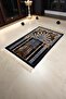Gold Mihrab Velvet Prayer Rug Children's Prayer Rug with Gift - 2