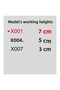 Stencil Letter Painting Template X001 Letter Height 7 cm - 5