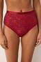 Black-Burgundy 2-Pack Rubber Detailed Lace Hipster Knitted Panties Thmaw26Ku00008 - 7