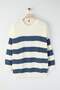Indigo Regular/Normal Cut Striped Large Size Sweater Tmnaw26An00000 - 2