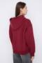 Teen Bordo Kapüşonlu Kalın İçi Polarlı Yarım Pat Fermuarlı Cepli Örme Sweatshirt TWOAW26SW00160 - 4