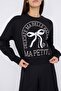 Teen Siyah Baskılı Regular/Normal Kalıp Örme Sweatshirt TWOAW26SW00189 - 3