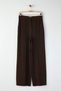 Exclusive Special Collection Draped Brown Ribbed Wide Leg/Wide Leg Pants Twoaw26Pl00118 - 6