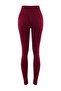 Bordo Seamless/Dikişsiz Push Up Tam Boy Örme Spor Tayt THMAW25TY00003 - 8