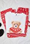 Red-White Plaid/Checkered Single Jersey Knitted Pajamas Set Tbbaw26Ai00035 - 5