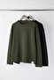 Siyah-Haki 2'li Paket Oversize/Geniş Kesim İçi Polar/Sıcak Tutan Etiketli Sweatshirt TMNAW24SW00001 - 8