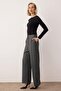 EXCLUSIVE Özel Koleksiyon Antrasit Wide Leg/Geniş Paça Kumaş Pantolon TWOAW26PL00116 - 3