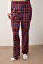 Ekru %100 Pamuklu Ekoseli Kedi Baskılı Örme Pijama Takımı THMAW26PT00153 - 3