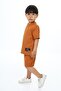 Boy's Set with Crew Neck Shorts and Shorts - 2