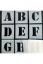 Stencil Letter Painting Template X018 Letter Height 15 cm - 4