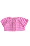 Hand Knitted Waterway Patterned Baby Pink Baby/Child Vest (0-12 Months) - 2