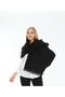Black Soft Textured Unisex Thick Scarf Shawl - 4