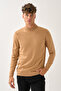 Aristo Standard Fit Half Turtleneck Sweater Brown - 2