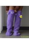 Pabtex Plush Socks with Ear Flaps, Welsoft Knee-High Socks, Winter Socks, Foot Warmers, Long Socks. - 3