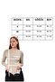 Beige Lined Long Sleeve Snap Body - 8