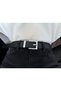 2-Piece Square Buckle Bridged Women's Belt, Trouser Belt, Coat Belt, Dress Belt - 6