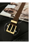 Square Buckle Bridged Women's Belt, Pants Belt, Jacket Belt, Dress Belt