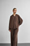 Women's Comfortable Fit Batwing Sleeve Blouse Pants Set - 2