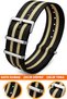 24mm Fossil-Welder-Casio-Seiko-Omega-Armani Watch Compatible Nato Textile Fabric Watch Band 24Model33