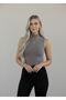Women's 3-Piece Zero Sleeve Sleeveless Body High Neck Viscose Body - 7