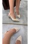 Pietra Shimmering Low Heel Women's Heeled Shoes - 5