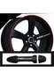Compatible Accessory for Fiat Fullback Auto Door Handle/Wheel Rim Sticker 10 Pieces 10*1.5 Cm