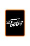 Drift Auto Sticker White 20X10 cm