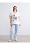 Two Mt Shop Quality Lcw Dream Blue Combed Cotton Printed Short Sleeve Women's Pajama Set - 2