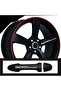 Accessory Compatible for Daewoo Tico Auto Door Handle/Wheel Rim Sticker 10 Pieces 10*1.5 Cm