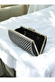 Special Design Black Silver Color Metal Handle Crystal Stone Evening Dress Bag Kına - 5