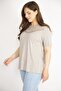 Women's Mink Plus Size Collar Lace Detailed Short Sleeve Blouse 65n36440 - 4